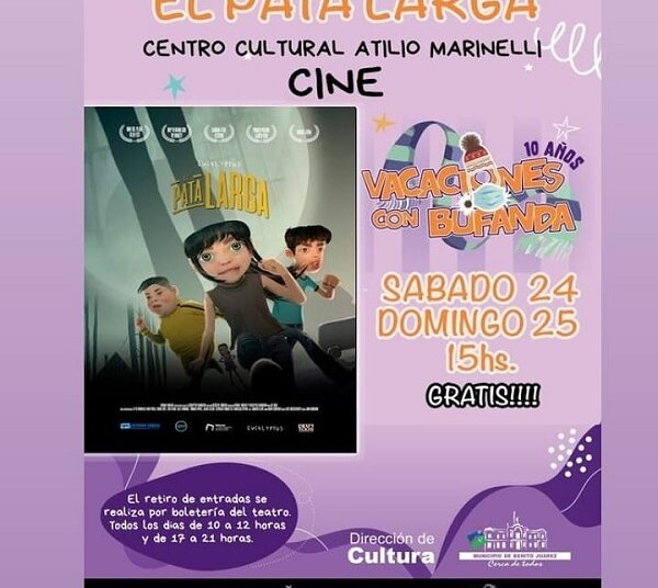 El Patalarga se proyecta este sábado y domingo en la sala del Marinelli