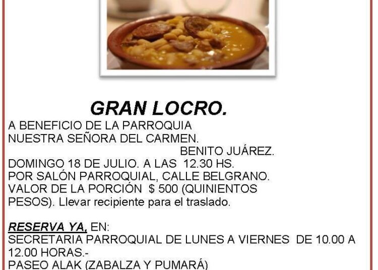 Información de la Parroquia Nuestra Señora del Carmen