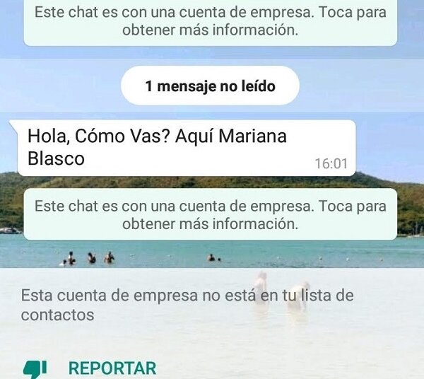 «La primera preocupación fue que estafen a algunos de mis conocidos» relató Mariana Blasco