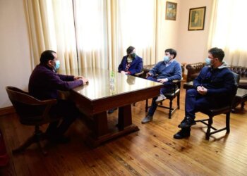 El intendente Marini recibió a Fausto Granson