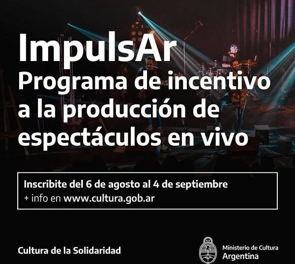 Convocatoria, Impulsar II destinado a la Producción de Actividades Escénicas
