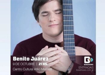 El reconocido músico Nahuel Pennisi se presentará el 9 de octubre en el Marinelli