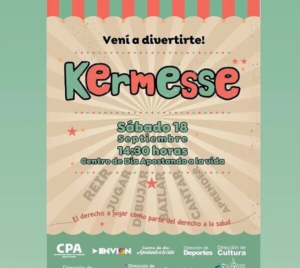 Este sábado se realiza una Kermesse en el Centro de  Día «Apostando a la vida»