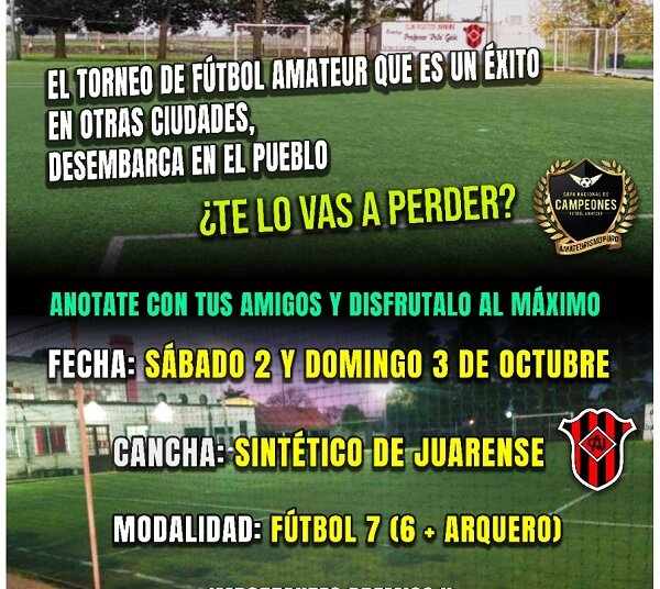 En la sintética de Juarense se juega un Torneo Relámpago el 2 y 3 de octubre