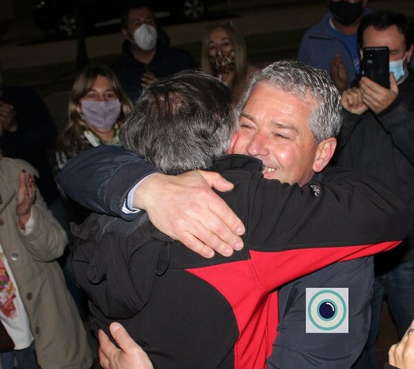 En la sede de Juntos se festejó una victoria