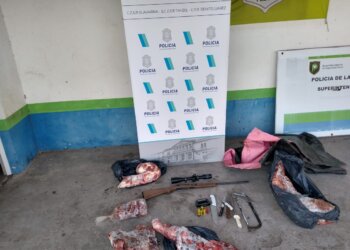 Por causa caratulada «Abigeato» se realizó el allanamiento de esta tarde