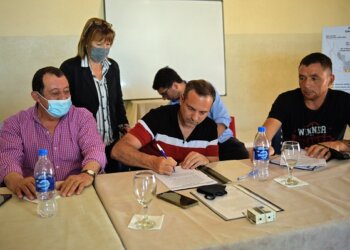Se realizó la presentación de la 4ta etapa de la obra de cloacas en Barker y Villa Cacique