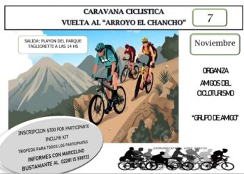 El 7 de noviembre se hará la Vuelta al Arroyo El Chancho