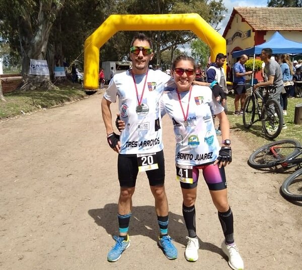 Soledad Acuña se subió al podio en el Duatlón Rural de Las Flores