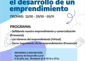 Se dictará un taller denominado «Claves para el Desarrollo de un Emprendimiento»