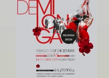 Semana Nacional del Tango, 11, 12 y 15 diciembre en Benito Juárez