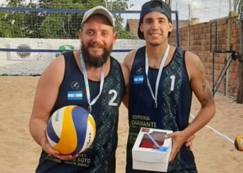 Soto-López subcampeones del Torneo de Beach Vóley que se jugó en Tres Arroyos