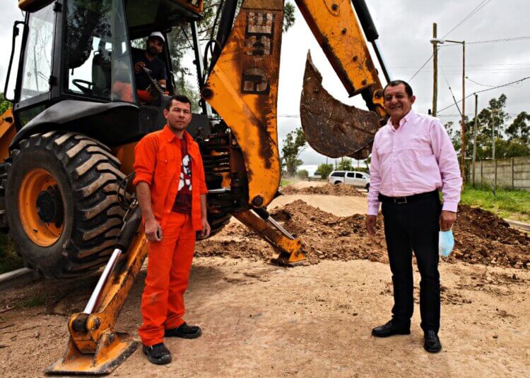 El intendente Marini recorrió obras en la ciudad cabecera