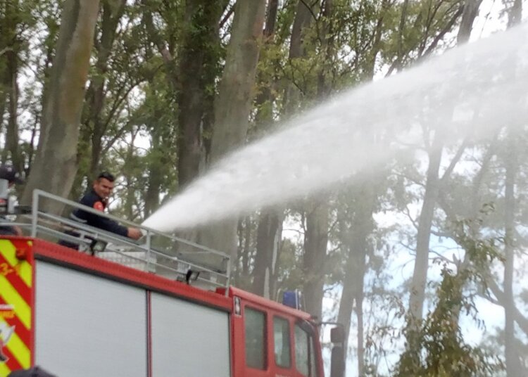 Bomberos Voluntarios se capacita en incendios forestales