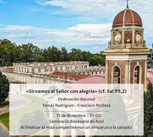 Se realiza la Ordenación Diaconal en Azul