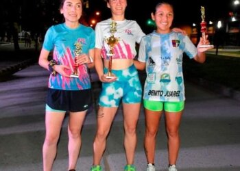 Podio para Soledad Acuña en Carrera la Nocturna de Coronel Pringles