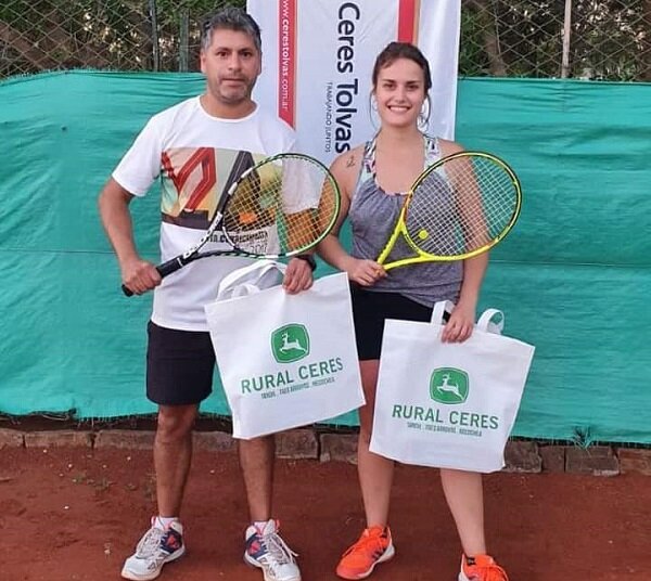 Tenis en Alumni: los campeones fueron Oriana Airoldi y Franco Piñeiro