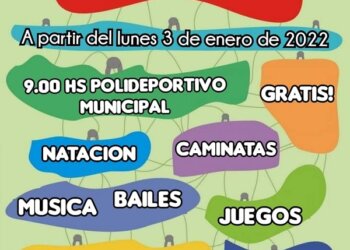 Este lunes comienza la Colonia Municipal de Adultos Rodolfo «Kelo» Fortunato
