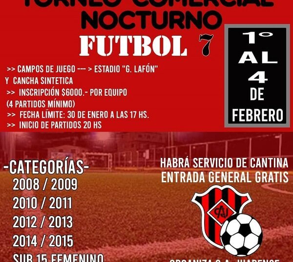 Que ruede la pelota, comienza el Comercial Nocturno en el Club Juarense