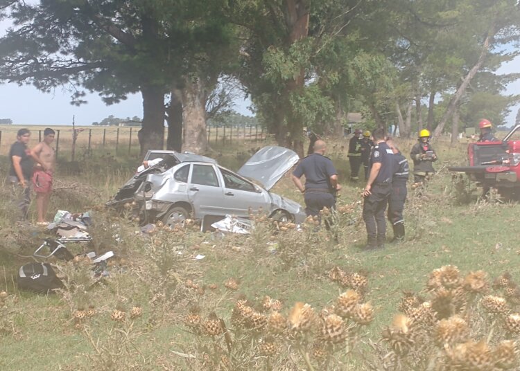 Volcó un vehículo sobre la ruta 86