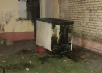 Un principio de incendio se registró esta madrugada en un vivienda