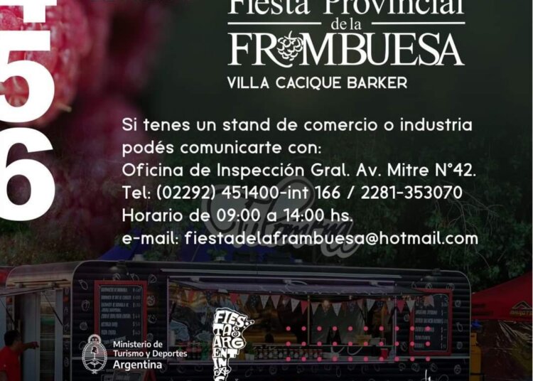 Se encuentra abierta la inscripción para los Stand en la Fiesta de la Frambuesa