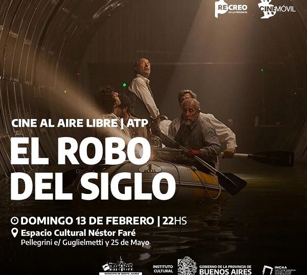El Cine Móvil continúa recorriendo la provincia de Buenos Aires y llega a Benito Juárez