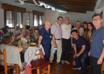 El Intendente compartió un almuerzo con los integrantes de la Colonia de Adultos Mayores