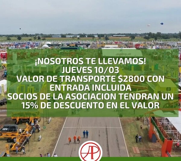 Vuelve la Expoagro y la Asociación de Productores te lleva