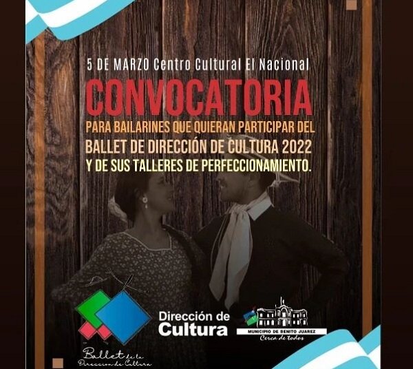 Ballet de la Dirección de Cultura: la audición será el próximo 5 de marzo