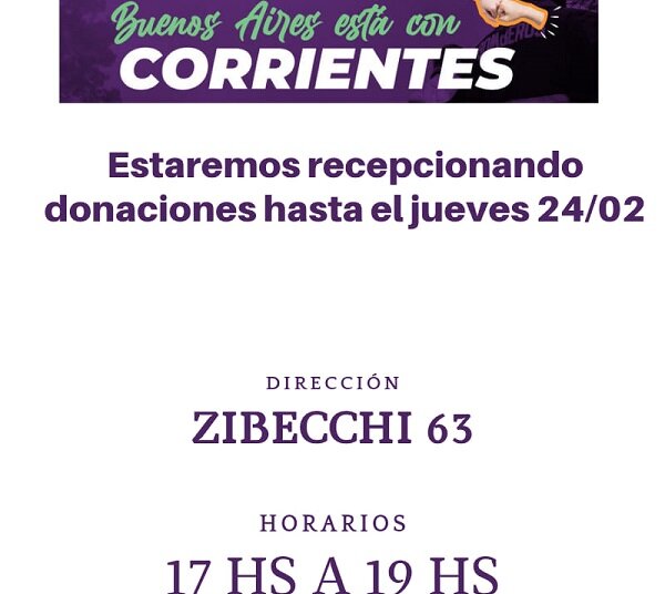 En Juárez la Juventud Radical se suma a la Campaña «Ayudemos a Corrientes»