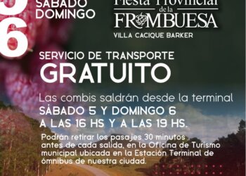 Habrá servicio de combis gratuito para la Fiesta de la Frambuesa