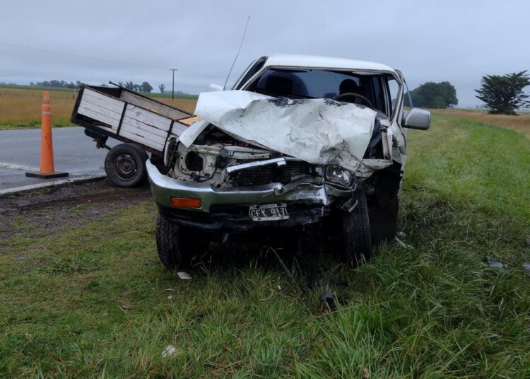 Parte policial sobre accidente en ruta 3