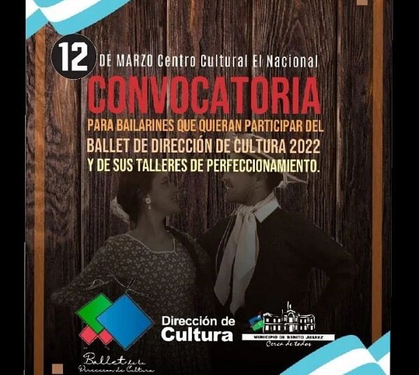 Convocatoria de Bailarines para el Ballet de Dirección de Cultura