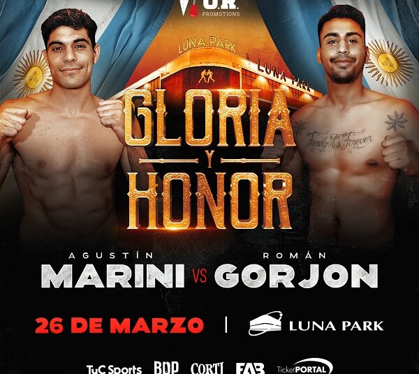 Agustín «Picha» Marini» pelea este sábado en el Luna Park