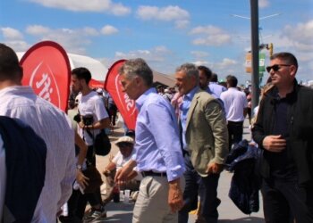 El ex presidente Mauricio Macri visito la Expoagro 2022