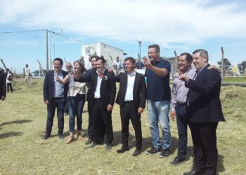 Invitado especialmente por  el  Gobernador Axel Kicillof el Intendente Marini participó del encuentro en Guamini