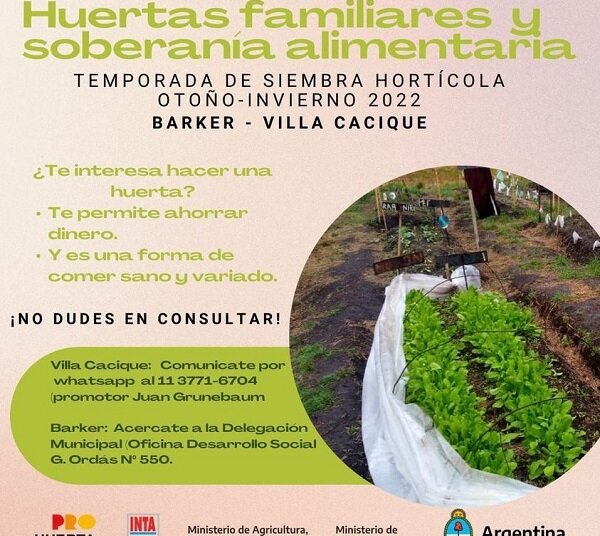 INTA: Se realiza la entrega de semillas para huertas familiares