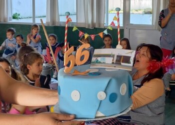 El Jardín 902 festejó su cumpleaños, globos, torta y mucha diversión