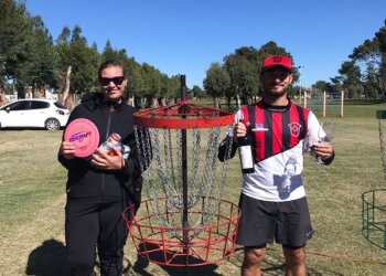 Luciano Silva y Vilma Andersen campeones del Torneo de Disc Golf