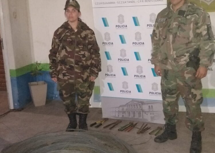 Recuperaron elementos robados del sector rural