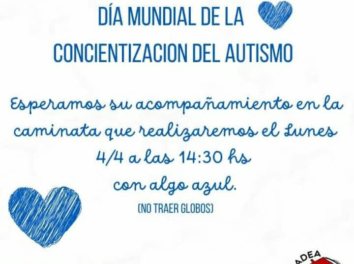APADEA organiza diferentes actividades en el marco del mes del autismo