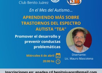 Charla en el mes del Autismo a cargo del Lic. Mauro Mascotena