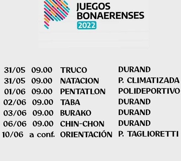 Cifra récords para nuestra ciudad en Juegos Bonaerenses, más de 1900 inscriptos