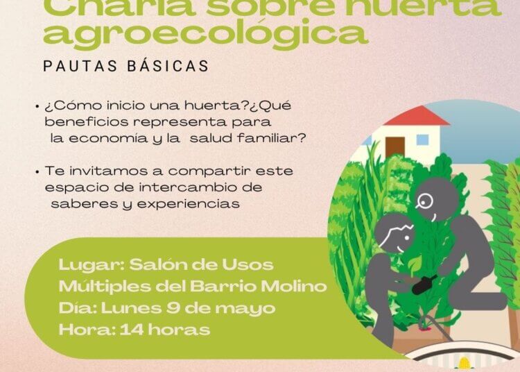 Charla sobre huerta agroecológica en Barrio Molino