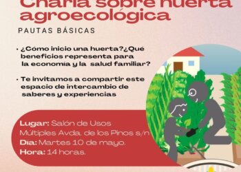 Charla sobre huerta agroecológica en Estación López