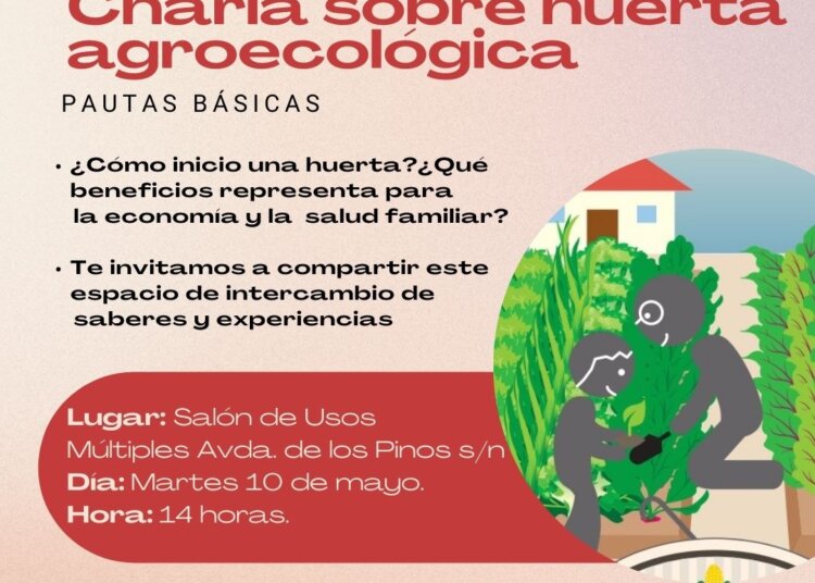 Charla sobre huerta agroecológica en Estación López