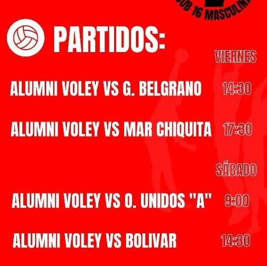 Liga Provincial de Clubes: El Sub 16 de Alumni debuta en Mar del Plata
