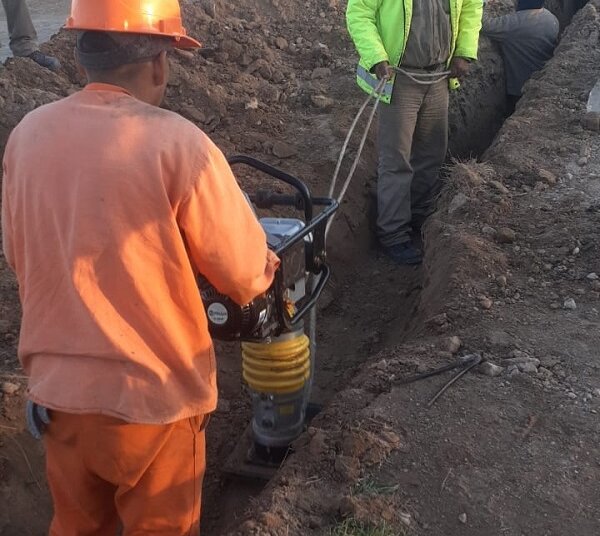 Recambio de cañerías para agua: a buen ritmo avanza la obra