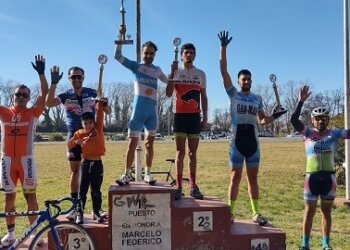 Ciclismo en Tandil: podio para Manuel Gómez en Cat. Menores de 40